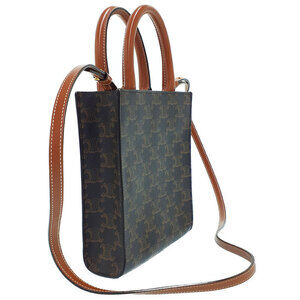 Celine Canvas Vertical Triomphe Bag Cabas